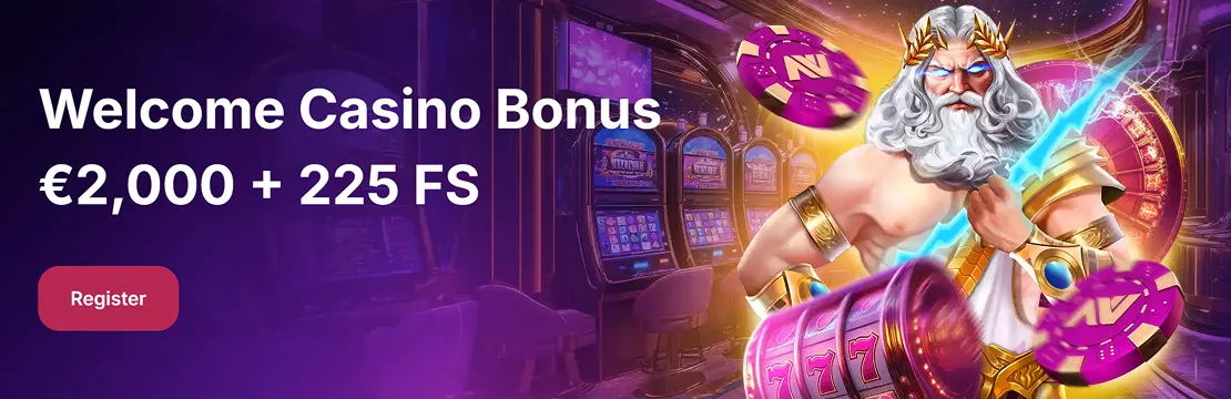 Postava s bleskem z oficiálního banneru NV Casino